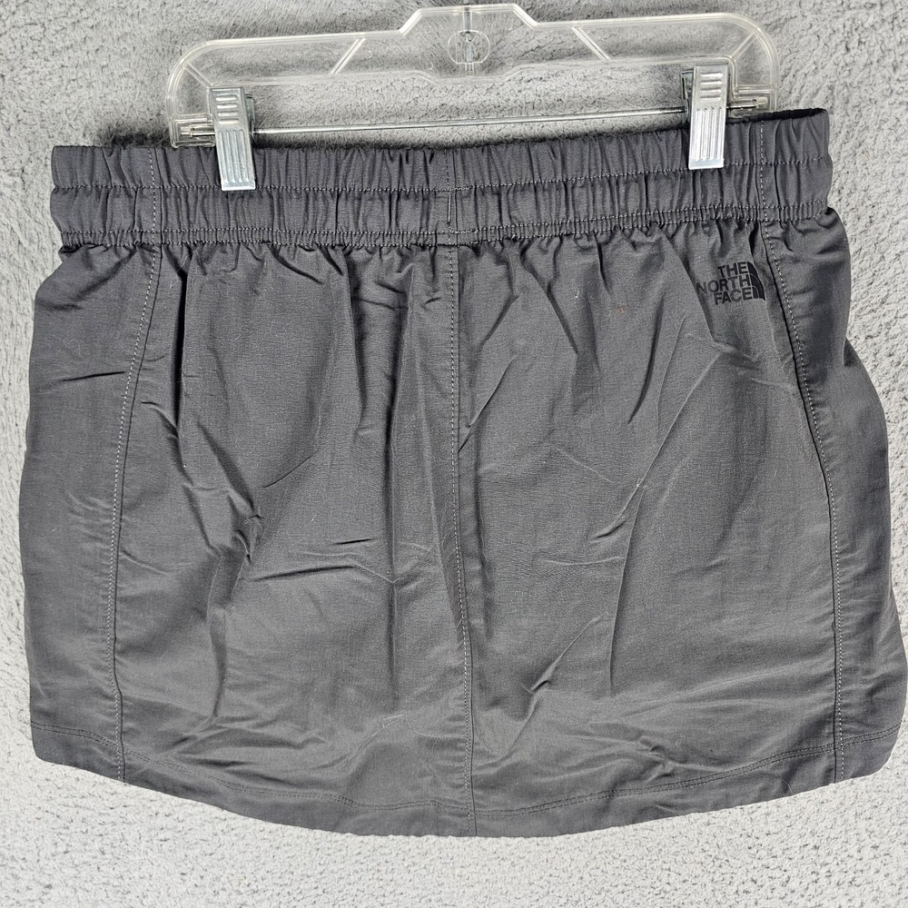 The North Face Skort Womens Medium Gray Lined Stretch Elastic Waist Drawstring - Picture 2 of 11
